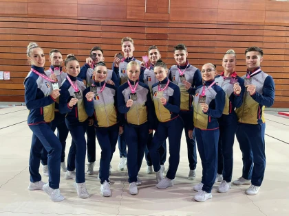 Gimnastul Darius Branda, de la CSU Arad, este vicecampion mondial de seniori la aerobic!