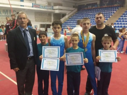 Gimnastul Eduard Vîţ, de cinci ori medaliat la Naţionalele Şcolare