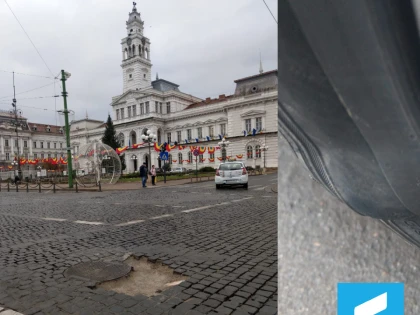 Gropile fac legea în centrul Aradului