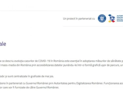 Guvernul a lansat un nou site oficial cu informații la zi despre evoluția cazurilor de coronavirus în România