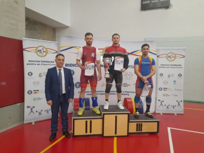 Halterofilul arădean Daniel Jigău a luat Cupa României la seniori!