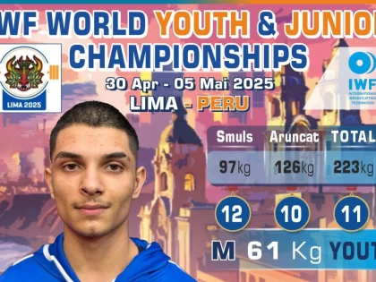 Halterofilul arădean Roberto Ciurar a debutat la Mondialul juniorilor din Peru