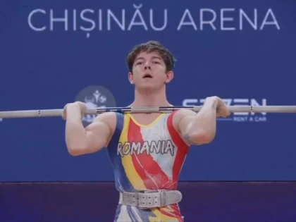 Halterofilul arădean Sorin Molnar a fost aproape de medalie la Europenele U17