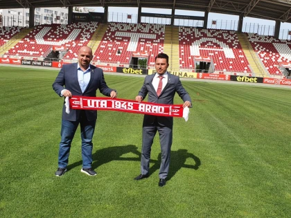 Ilie Poenaru a fost prezentat, astăzi, noul antrenor al UTA-ei: “Îmi impun singur obectivul, acesta e play-off-ul!”