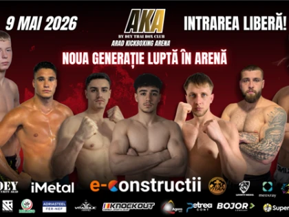 În această sâmbătă, Aradul găzduiește una dintre cele mai mari gale de kickboxing din vestul țării