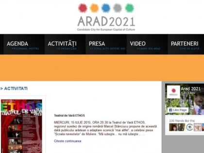 IN LIPSA DE IDEI, ASOCIATIA ARAD 2021 SE LAUDA CU ACTIUNILE CENTRULUI CULTURAL JUDETEAN