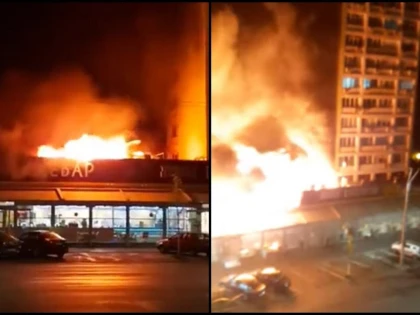 Incendiu de proporții în centrul Capitalei! Două blocuri au fost deja evacuate