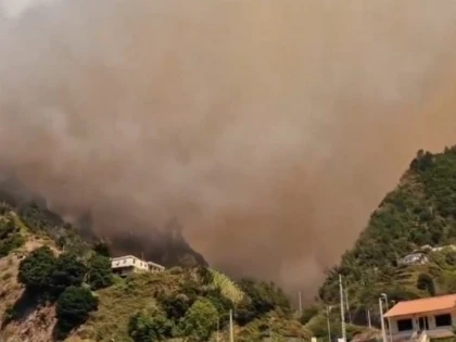 Incendiu de vegetaţie în Madeira. Sute de pompieri portughezi luptă cu flăcările