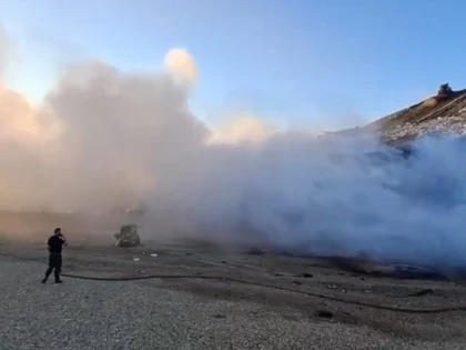 Incendiu la groapa de gunoi a municipiului Arad