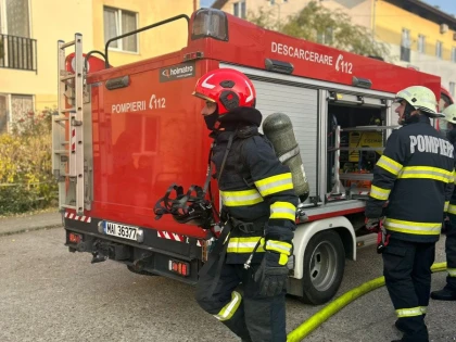 Incendiu la o casă de pe strada Preparandiei, din Arad