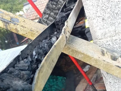 Incendiu la o casă din Pâncota