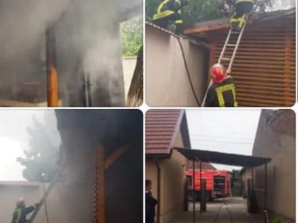 Incendiu la o terasă din cartierul Gai