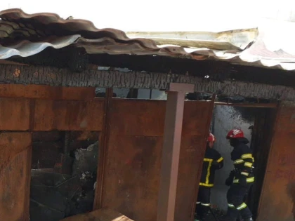 Incendiu pe strada Brâncuși din municipiu