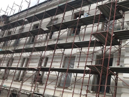 Începe restaurarea fațadei noului spital de Oncologie, care va funcționa într-o clădire de patrimoniu