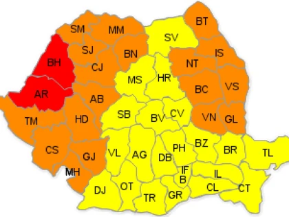 INMH A EMIS COD ROSU DE CANICULA PENTRU JUDETUL ARAD