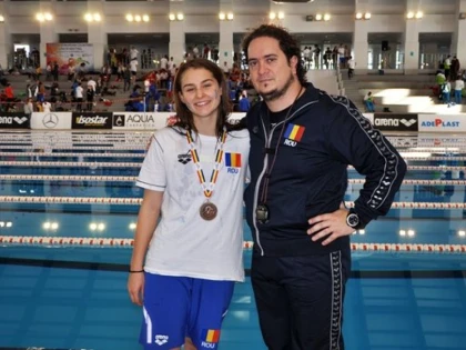 Înotătoarea Alexia Bășcărău a cucerit bronzul european