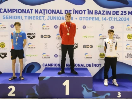 Înotătorul Luca Ciorgan, de la CSM Arad, este dublu campion național la juniori II (FOTO)