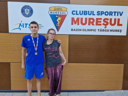 Înotătorul Luca Ciorgan, de la CSM Arad, este medaliat cu bronz național la cadeți