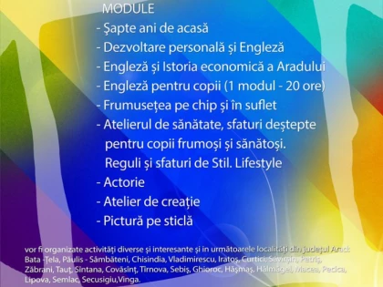 Înscrieri pentru Școala de Vară, organizată de CCJ Arad
