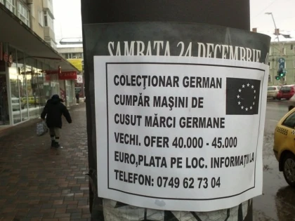 Înșelătoria cu mașina de cusut germană face noi victime în Vestul țării