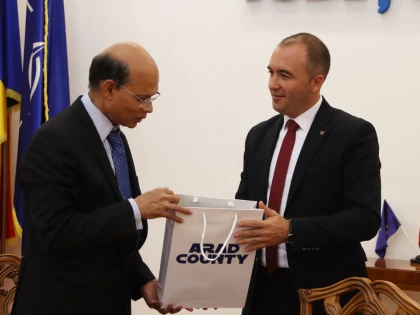 Investitori din India, atrași spre Arad. Zona Liberă Curtici-Arad, prezentată ambasadorului Indiei