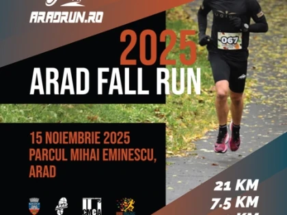 Iubitorii de mișcare sunt așteptați, în 15 noiembrie, la Arad Fall Run 2025