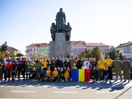 Jandarmeria Arad participă la Ștafeta Veteranilor Invictus 2024
