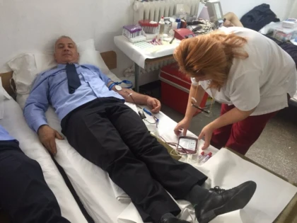 Jandarmii arădeni au donat sânge