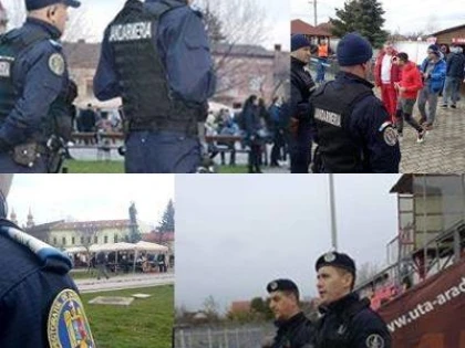 Jandarmii arădeni, la datorie de Ziua Națională