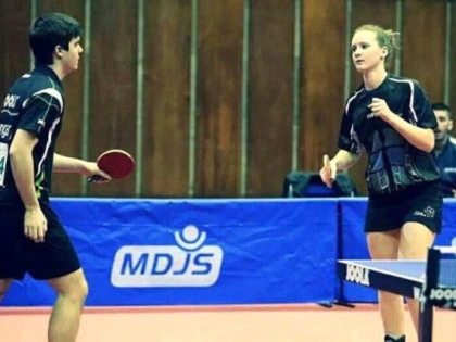 JUCATOAREA DE LA CSM ARAD, BERNADETT BALINT, ARE MEDALIE EUROPEANA SI LA DUBLU MIXT