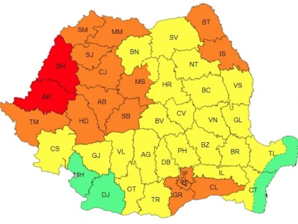 Județul Arad, încă o zi sub codul roșu de caniculă