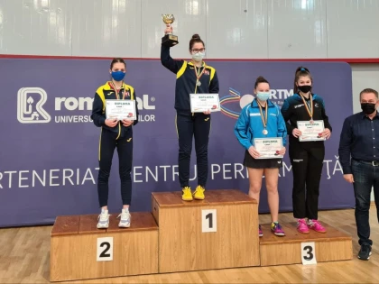 Junioara Alesia Sferlea a urcat pe podiumul Cupei României la tenis de masă