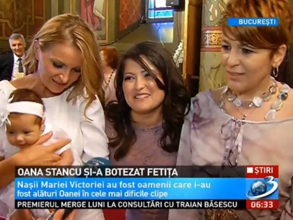 JURNALISTA OANA STANCU SI-A BOTEZAT FIICA! VEZI CINE SUNT NASII