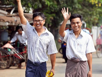 Jurnaliștii închiși în Myanmar au fost eliberați după mai bine de 500 de zile