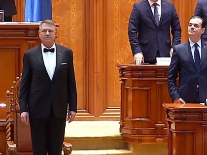 Klaus Iohannis a depus jurământul pentru al doilea mandat la Cotroceni