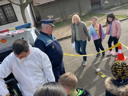 Laboratorul de educație rutieră, în școlile din județ