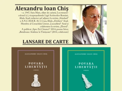 Lansare de carte, joi, la Consiliul Judeţean Arad