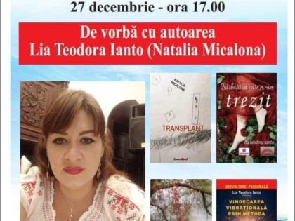 Lia Teodora Ianto lansează, imediat după Crăciun, a patra carte din acest an