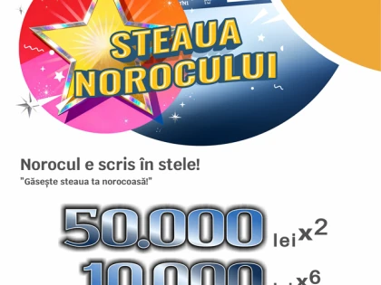 Loteria Română a lansat „Steaua Norocului”. Premii de până la 50.000 de lei pentru un loz de 5 lei