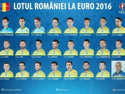 LOTUL OFICIAL AL ROMÂNIEI PENTRU EURO 2016. VEZI TRICOLORII!