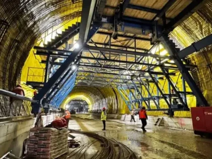 Lucrări în forță pe A1 Margina–Holdea, sectorul lipsă al autostrăzii Arad-Deva. Tunelurile unice din România au ajuns la 55%