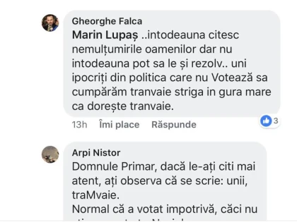 Lupaș vrea tramvaie da Gogu, Batman!