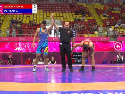 Luptătorul Vlad Petrean, de la CSS Gloria Arad, locul 10 la Campionatul European U20