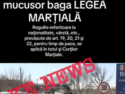 MAI avertizează asupra unui nou fake news