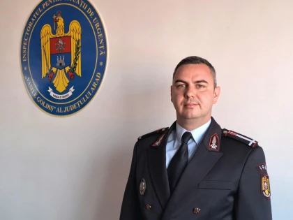 Maior Smolinschi Bogdan, împuternicit adjunct al inspectorului șef al ISU Arad