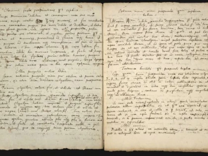 MANUSCRIS AL LUI NEWTON, DESCOPERIT DUPĂ 400 DE ANI