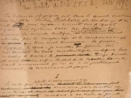 Manuscrisul original al manifestului Jocurilor Olimpice a fost vândut pentru 8,8 milioane de dolari