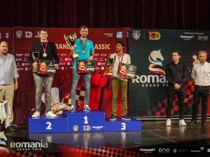 Marele maestru de șah Lucian Miron păstrează trofeul în România, după ce a triumfat la Arad Open Grand Prix