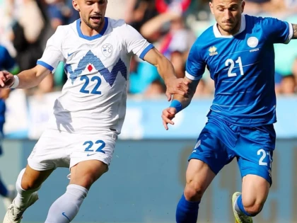 Marinos Tzionis a marcat pentru naționala Ciprului în remiza cu Slovenia