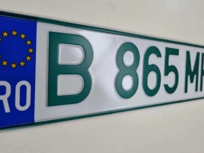 Mașinile noi cu emisii zero vor primi numere de înmatriculare verzi